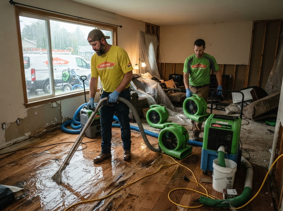 Wildfire Damage, Tarps, and the Hidden Mold Risk That Follows — California mold remediation guidance and photo illustration